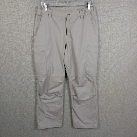 Vertx Tactical Pants Womens 10/34 Khaki Workwear Outdoor Pockets Utility Ripstop - Picture 1 of 8